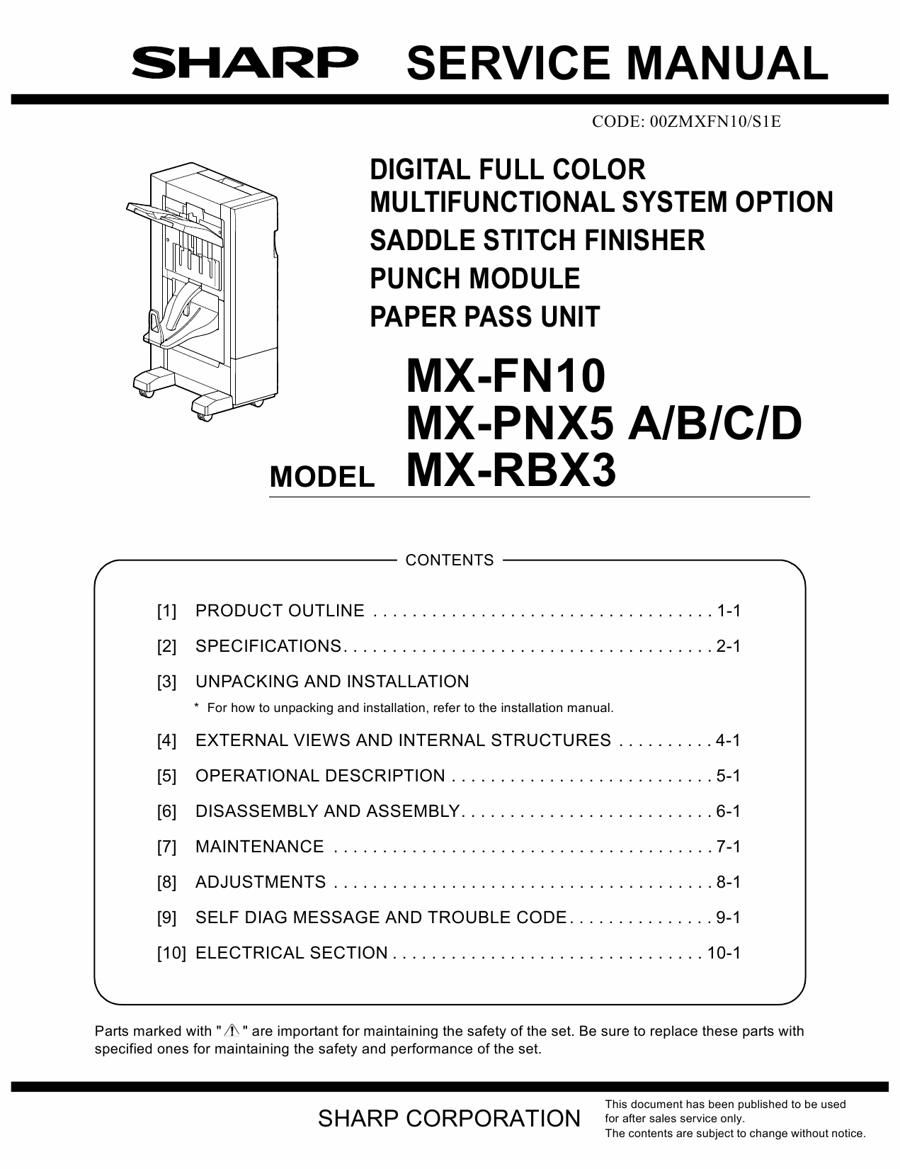 SHARP MX FN10 PNX5 RBX3 Service Manual-1